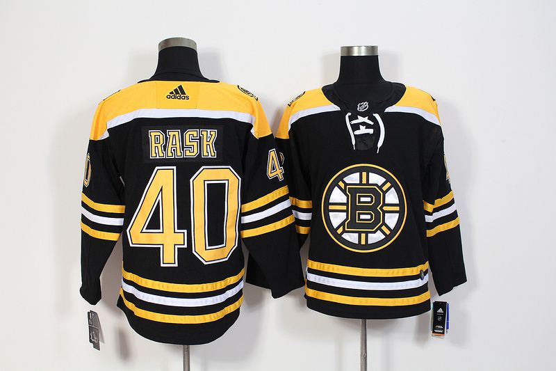 Men Boston Bruins #40 Rask Black Hockey Stitched Adidas NHL Jerseys->new orleans saints->NFL Jersey